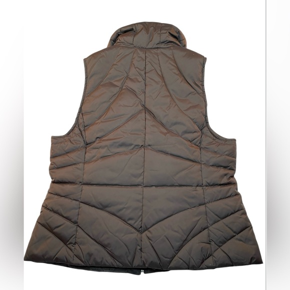 Kenneth Cole Reaction Chocolate Brown Quilted Vest Women’s Size Medium - Picture 3 of 7